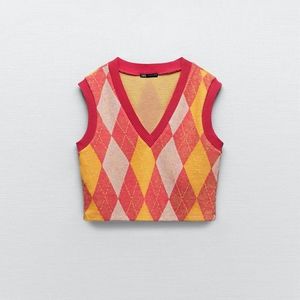 Zara | Sweaters | Nwts Zara Argyle Knit 